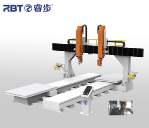 Fraiseuse CNC à tête de table double Rbt 5 axes pour plastiques composites alliages légers approuvée CE 