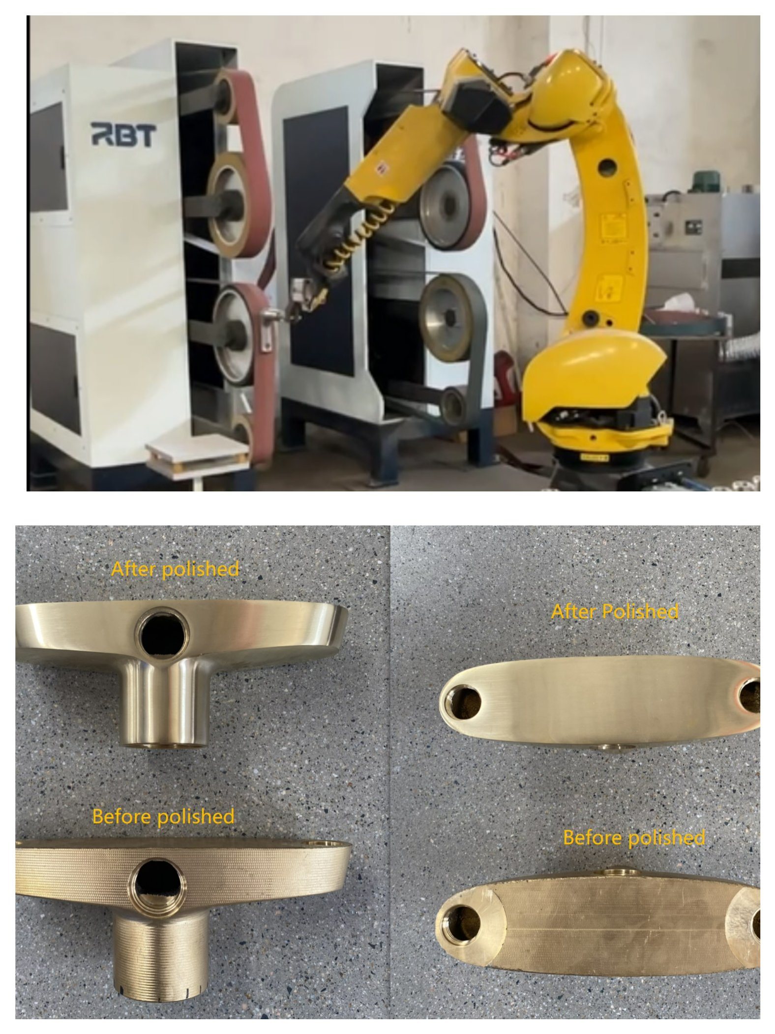 Robinet approuvé par CE de RBT faisant à machine la chaîne de production entière du bâti au polissage 