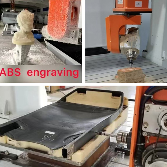 Le centre d'usinage à six axes non métallique convient aux matériaux composites