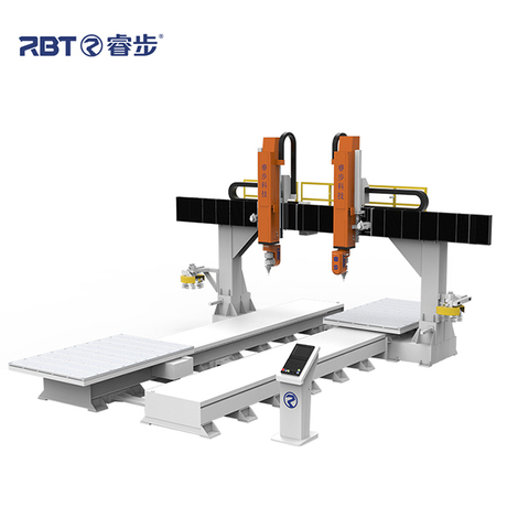 Un moulin à portique de type pont à cinq axes à double vitesse
